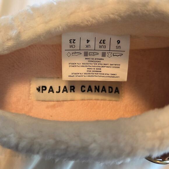 Pajar Canada Jules Women's Sneaker Mules size 6, New, tan & faux sherpa - Picture 5 of 12